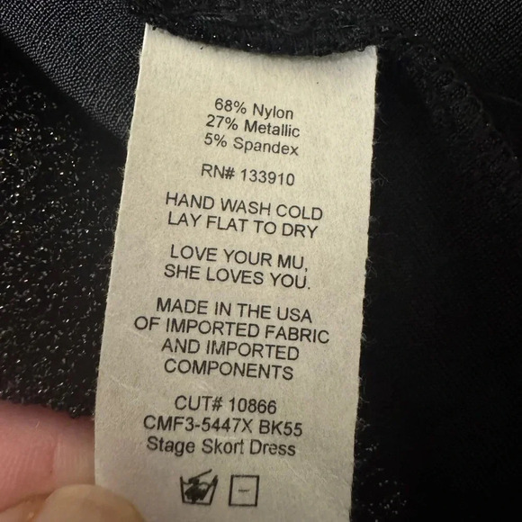 NWT Show Me Your Mumu Stage Skort Dress in Black Shimmy Shine Size 3X NYE - Picture 12 of 15